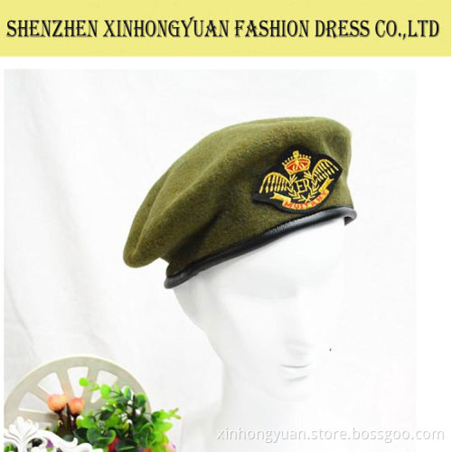 Custom Military beret wool army beret with embroidery badge
